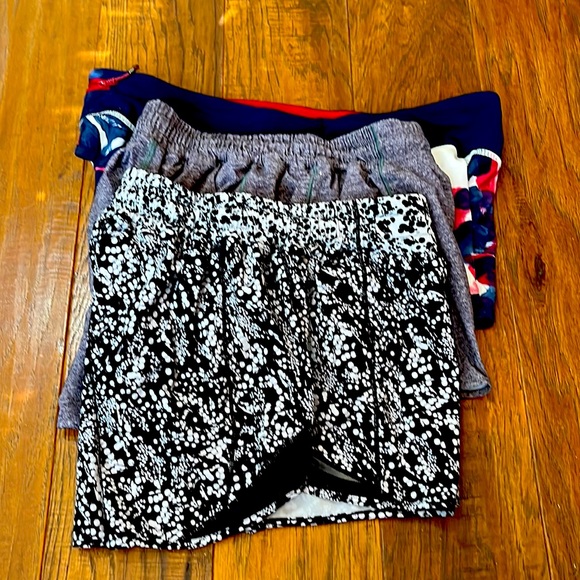 Lululemon gently worn shorts set of three